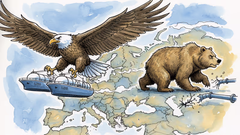 미국이 유럽 LNG 시장 60% 장악, 러시아 의존도 탈피 가속화