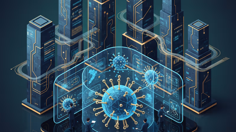 米国インフルエンザ流行データを示すデジタルマップ