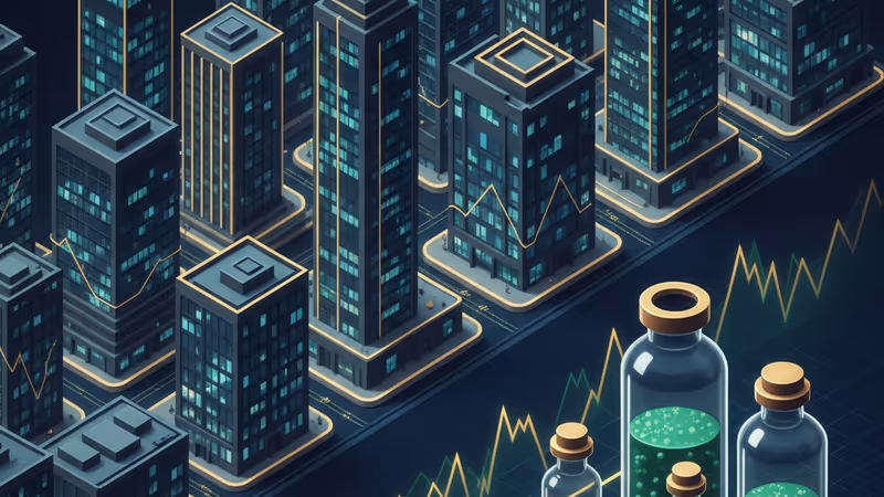 アメリカの国旗を背景にした薬瓶と医療コストのイメージ