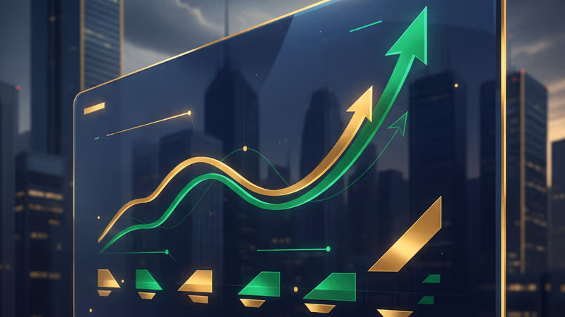 US stock market data showing positive year-end performance