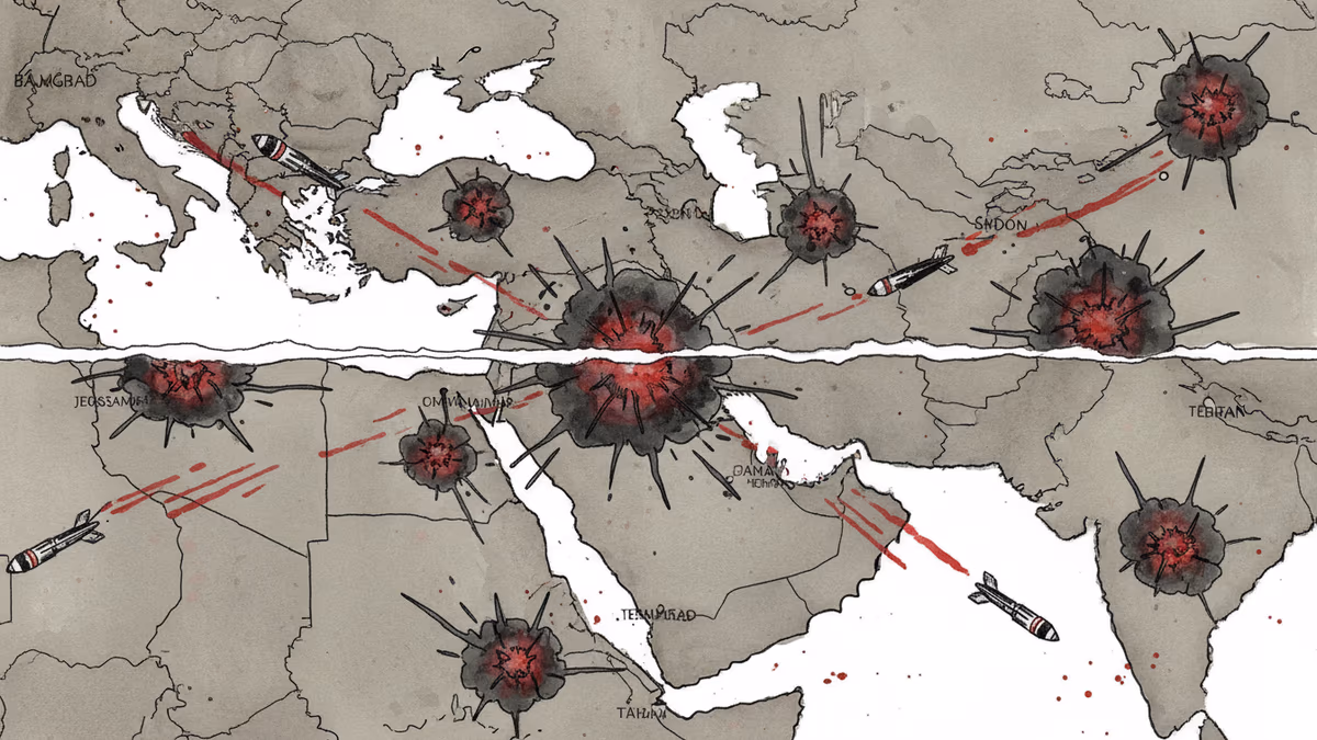 US-Iran War Erupts Across Middle East in Coordinated Strikes