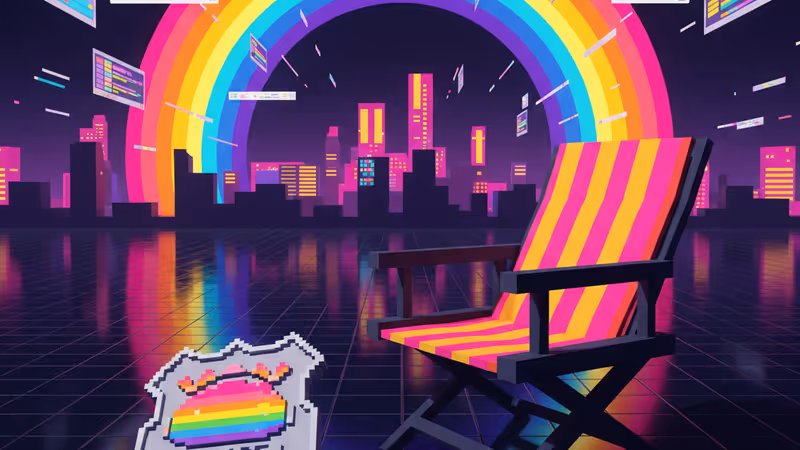 A police badge and a director's chair on a set