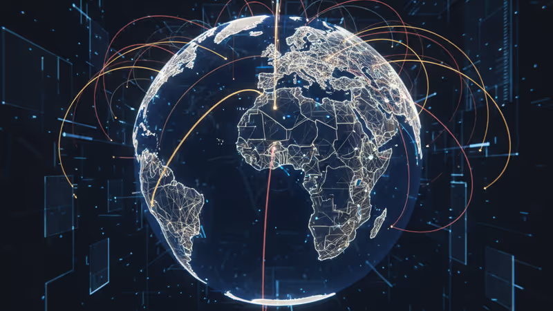 미 국방부의 AI 기술 통합을 상징하는 디지털 지형도와 인공지능 신경망 그래픽