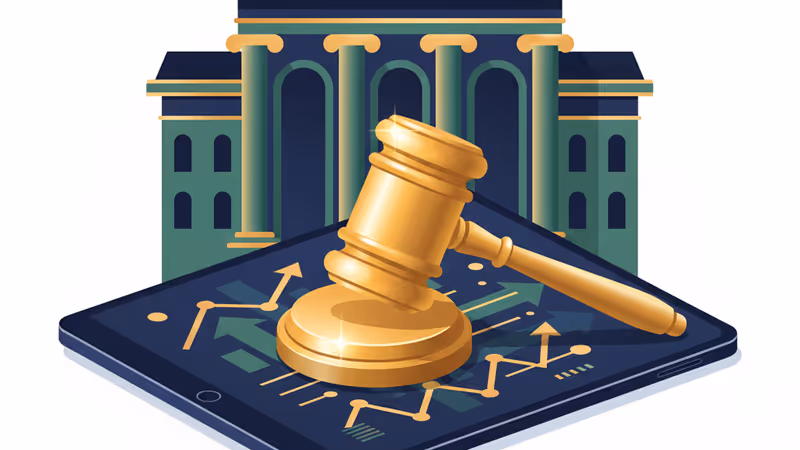 A conceptual image of crypto legislation in the US Senate