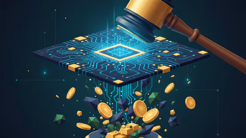 Image depicting the collision between US Senate regulation and the DeFi ecosystem