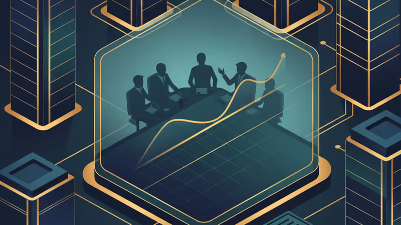 Financial chart of KRW/USD with a background of a US-Korea meeting