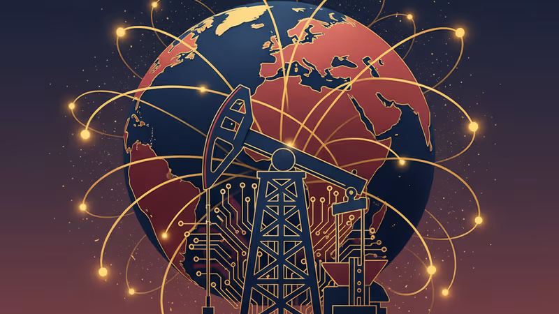 美國與委內瑞拉地緣政治博弈下的全球經濟圈示意圖