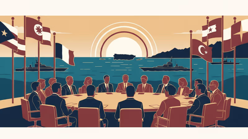 加勒比海地區的美軍艦艇與戰略地圖示意圖