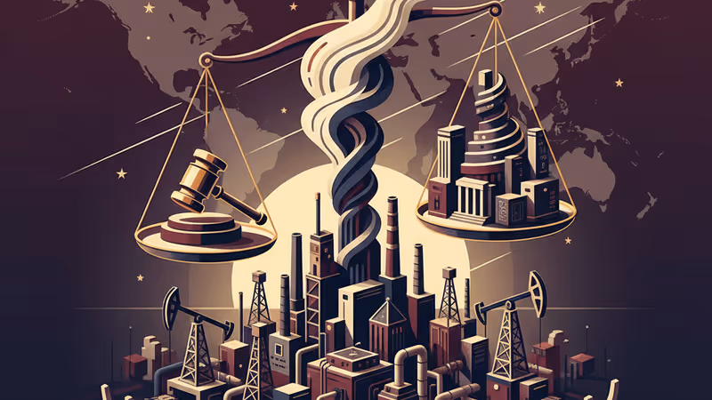 炎に包まれる石油施設と緊迫した戦地の様子