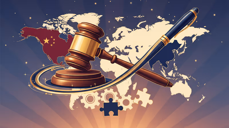 美國國會大廈與象徵國家安全的科技圖標