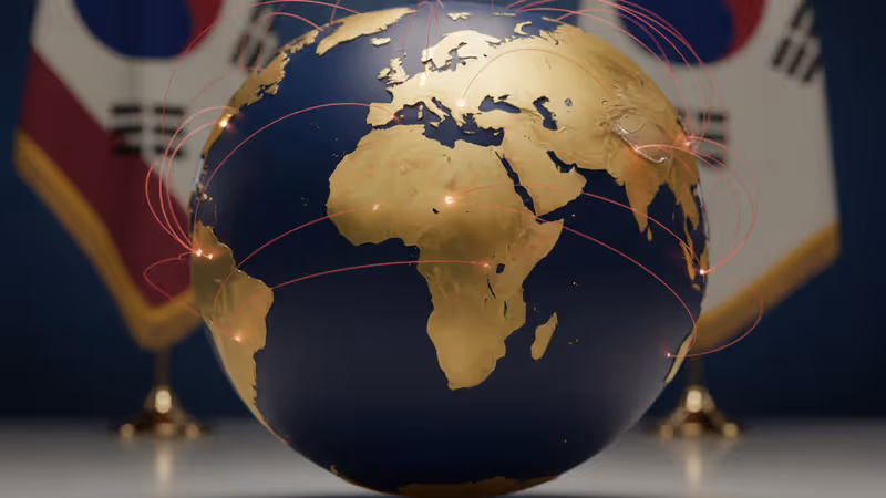 駐韓美軍司令官在首爾論壇上發表講話的情景