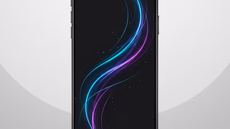 버라이즌 스마트폰에 잠금 표시가 나타나는 모습