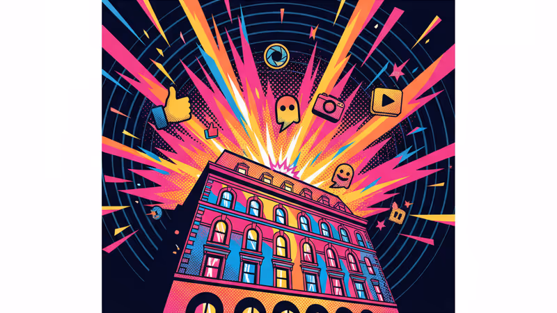 샌프란시스코 페어몬트 호텔 외관과 경찰차 경광등의 반사