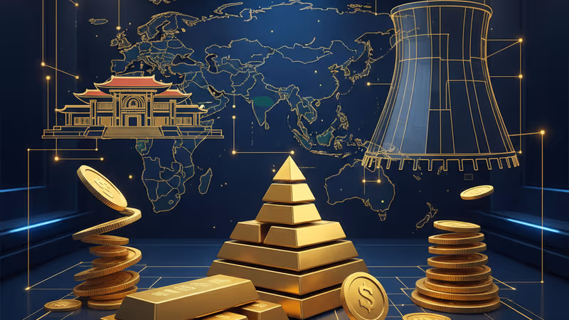 ベトナムの旗と日本の原子力発電所が描かれたアジアの地図