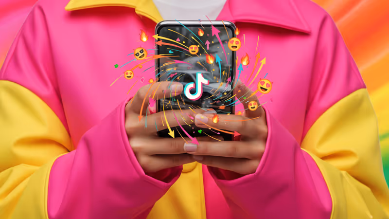 顯示時尚穿搭與社群媒體通知的手機螢幕畫面