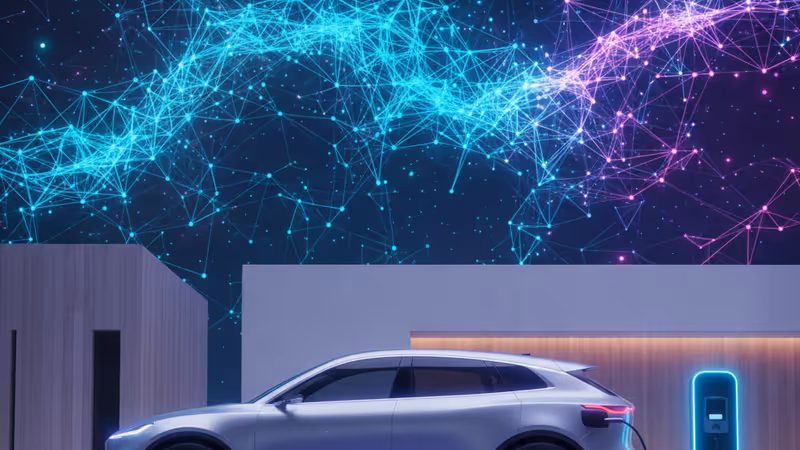 連接至超高速充電樁的Volvo EX60流線型車身外觀