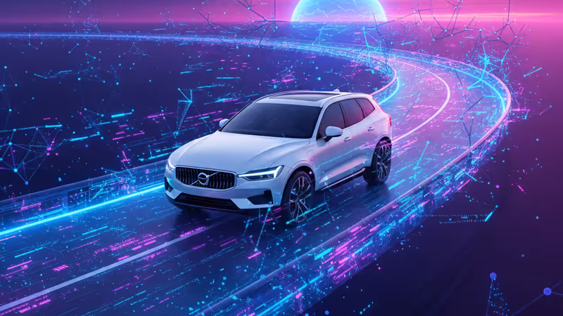 The exterior of the new Volvo EX60 electric SUV