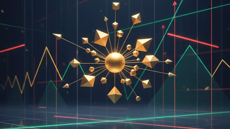 華爾街金融交易與全球地緣政治風險示意圖