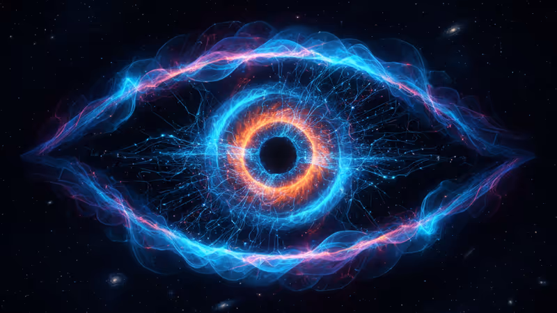 由哈伯望遠鏡拍攝的螺旋星雲，呈現如瞳孔般的深邃光芒