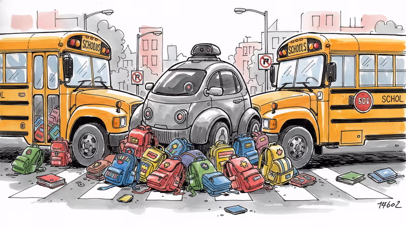 웨이모 자율주행차, 초등학교 앞에서 아이 충돌