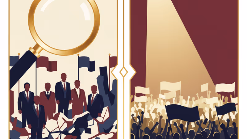 ガザとイランの報道の差異を象徴するモニターのイメージ