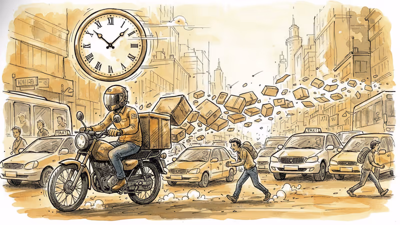 十分鐘送達背後的生死時速：印度快遞員的血淚代價