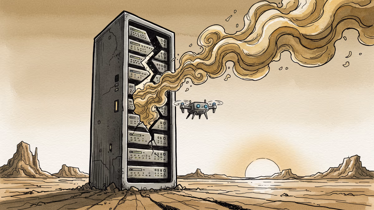 드론이 클라우드를 멈췄다