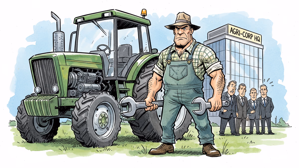 농부들이 트랙터 수리권을 되찾는다