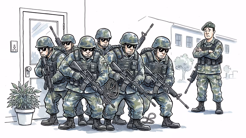 軍事戦術で移民取締り、ICE「戦場ごっこ」の危険な現実