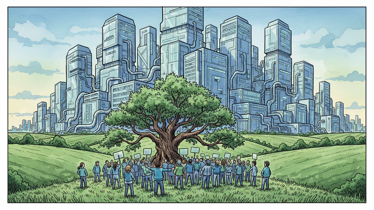 AI時代の代償：英国の田園地帯がデータセンターに変わる時