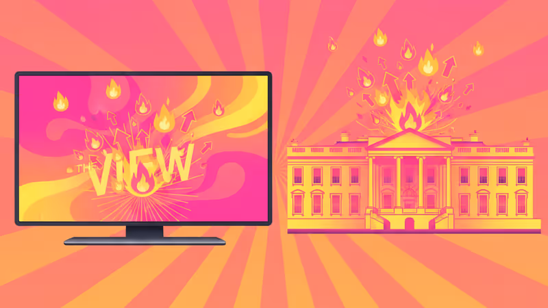The View 談話節目與白宮對峙的視覺設計