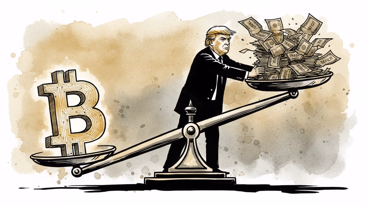 트럼프의 무역적자 78% 감소 주장, 비트코인이 흔들리는 이유