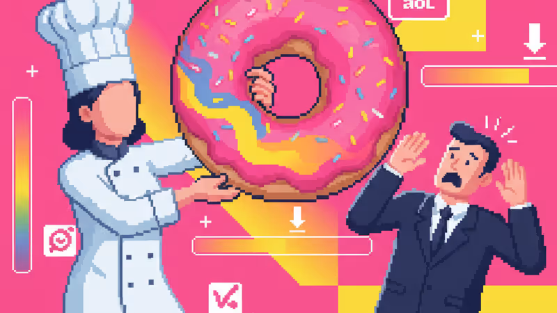 정글 한가운데 사무실 책상에 앉아 있는 직장인의 기괴한 스톡 사진