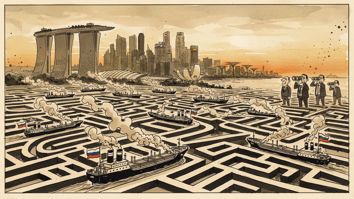 俄國油輪轉向新加坡：制裁下的石油貿易新路徑