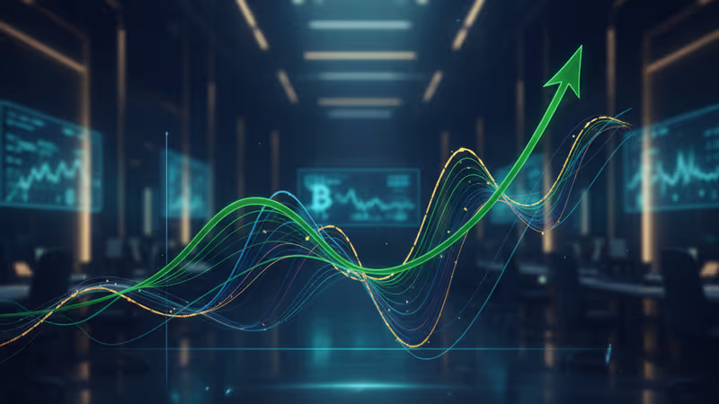 Bitcoin price chart showing a temporary mid-cycle dip within a long-term bull market trend.
