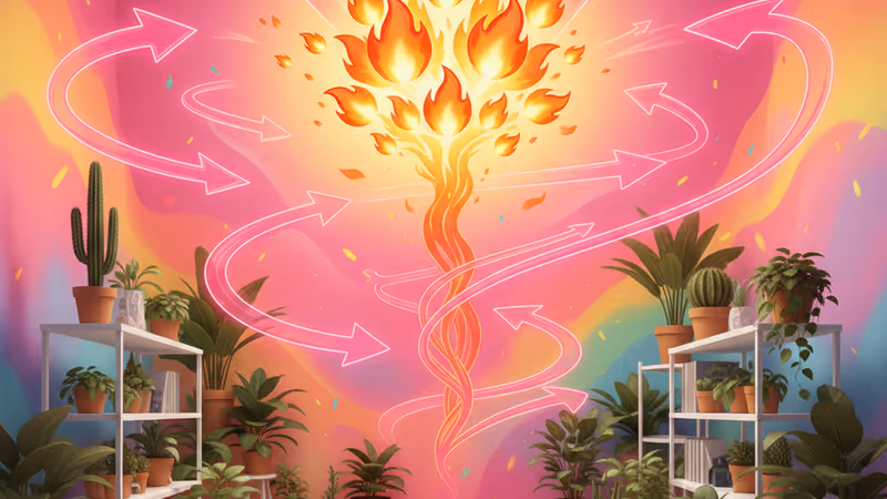 A bright indoor garden inside a cozy apartment