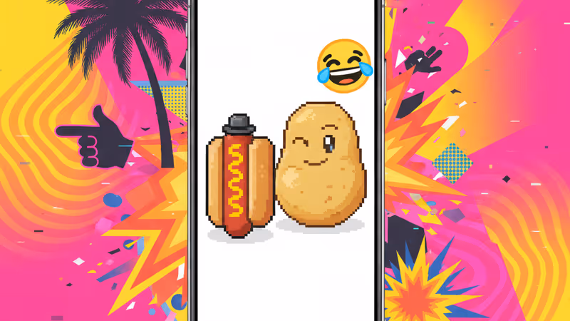 Smartphone displaying PunHub viral dad jokes and puns