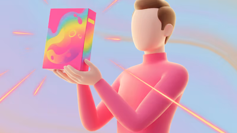 ウィリアム・シャトナーがケロッグのシリアル箱を持って歩く様子