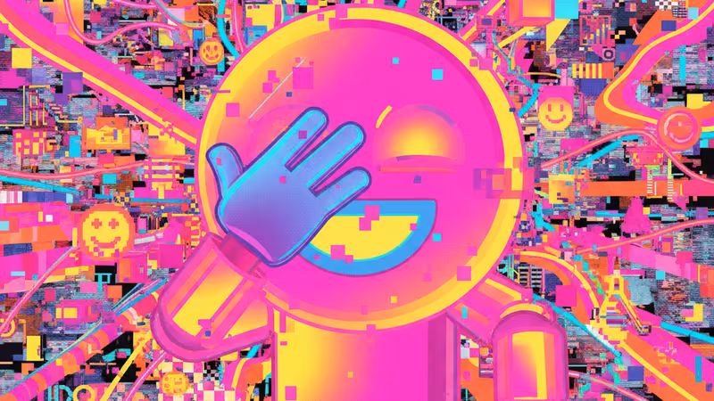 スマートフォンを見て苦笑いしながら目を覆う人物の様子