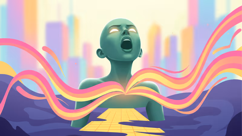 艾法芭在黃色磚路上與動物互動的電影片段