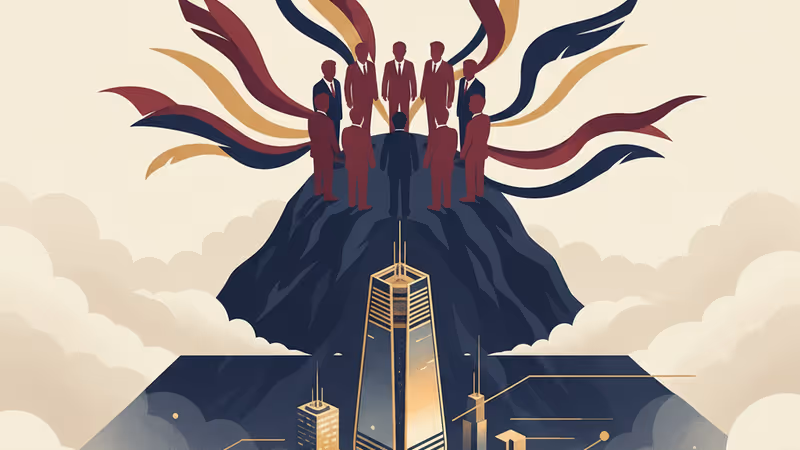 ウリィフィナンシャルグループの任鍾龍会長が記者会見を行っている様子。