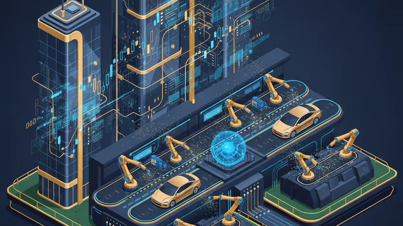 Xpeng's advanced EV production line with robotic arms