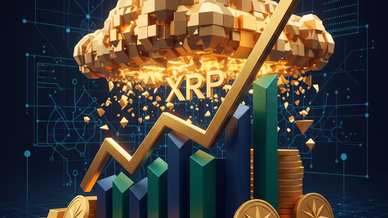 Trading chart showing XRP/BTC ratio and Ichimoku breakout