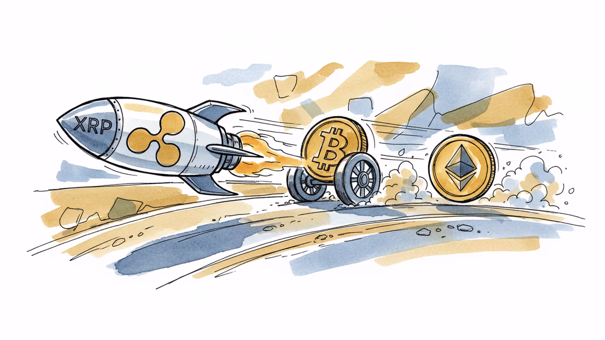 XRP 38% 급등, 비트코인·이더리움 제쳤다