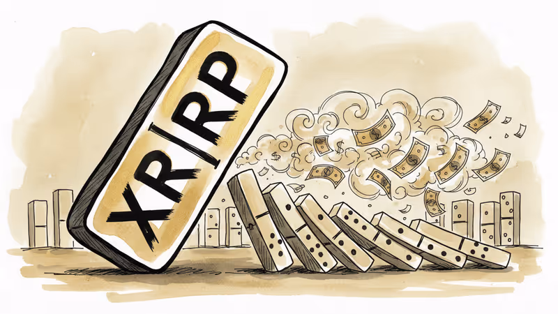 XRP 16% 급락, 레버리지 청산이 부른 나비효과