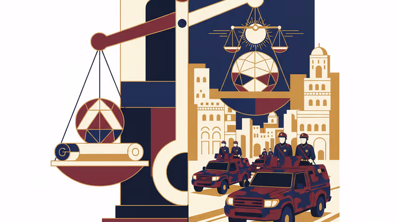 예멘 무칼라 시내를 순찰하는 정부군 차량 전경