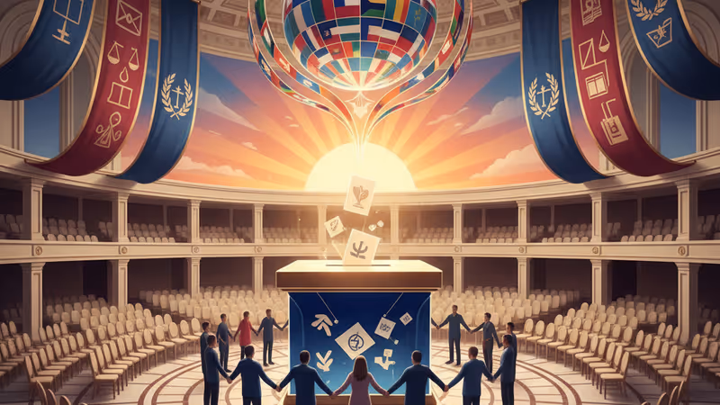 예멘 평화 회담이 열리는 리야드 회담장 내부 전경