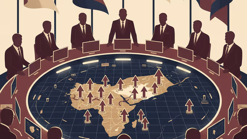 Digital graphic of Yemen map and military icons