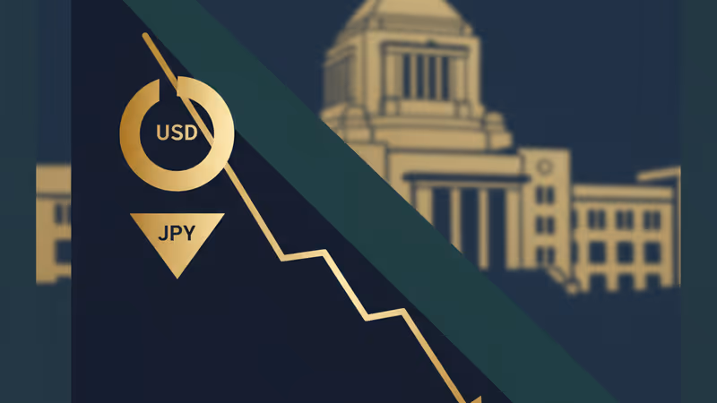 日圓兌美元匯率跌破158大關的交易螢幕監控