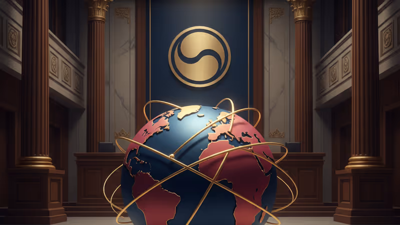 裁判所の法廷にある正義の天秤のクローズアップ写真